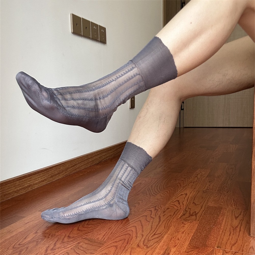 Men Socks Breathable Stockings Formal Events Adjustable Fit Available Colors - Picture 18 of 24