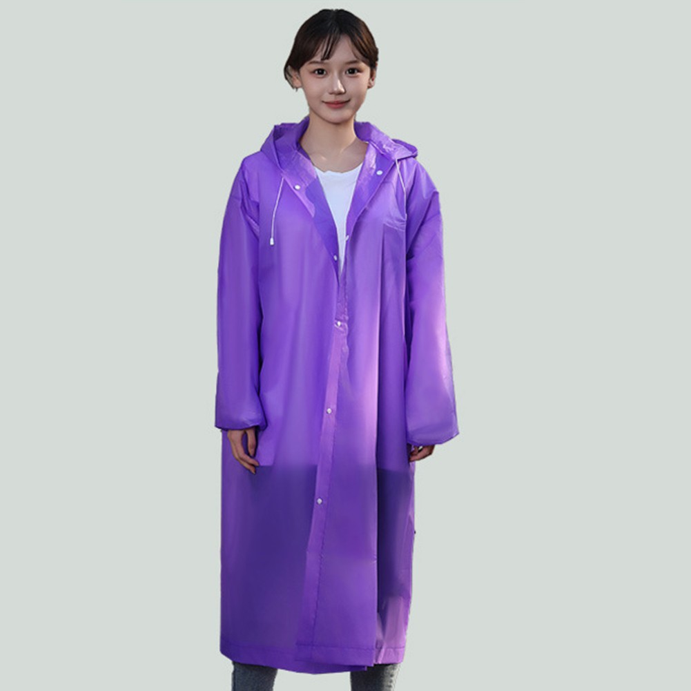 Impermeable con capucha ropa de lluvia camping aventura camping tela EVA senderismo equipo de lluvia - Imagen 12 de 21