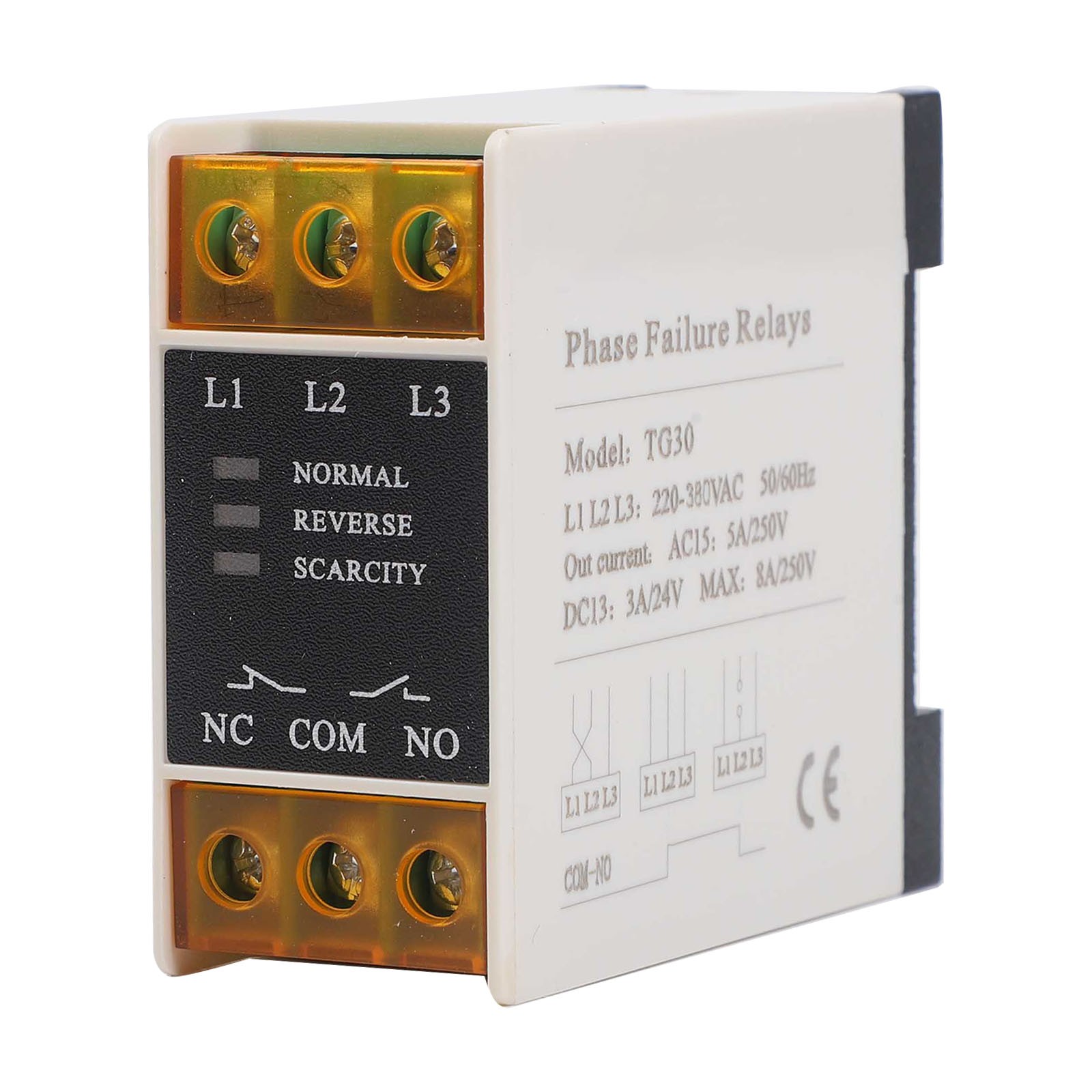 Phase Sequences protector PC flame retardant shell guide rail installation