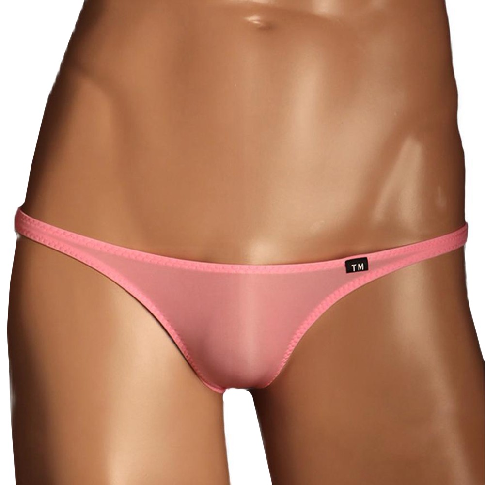 Men Solid Color Thin Breathable Soft Underwear Thong G String Lightweight Fit - Picture 16 of 16