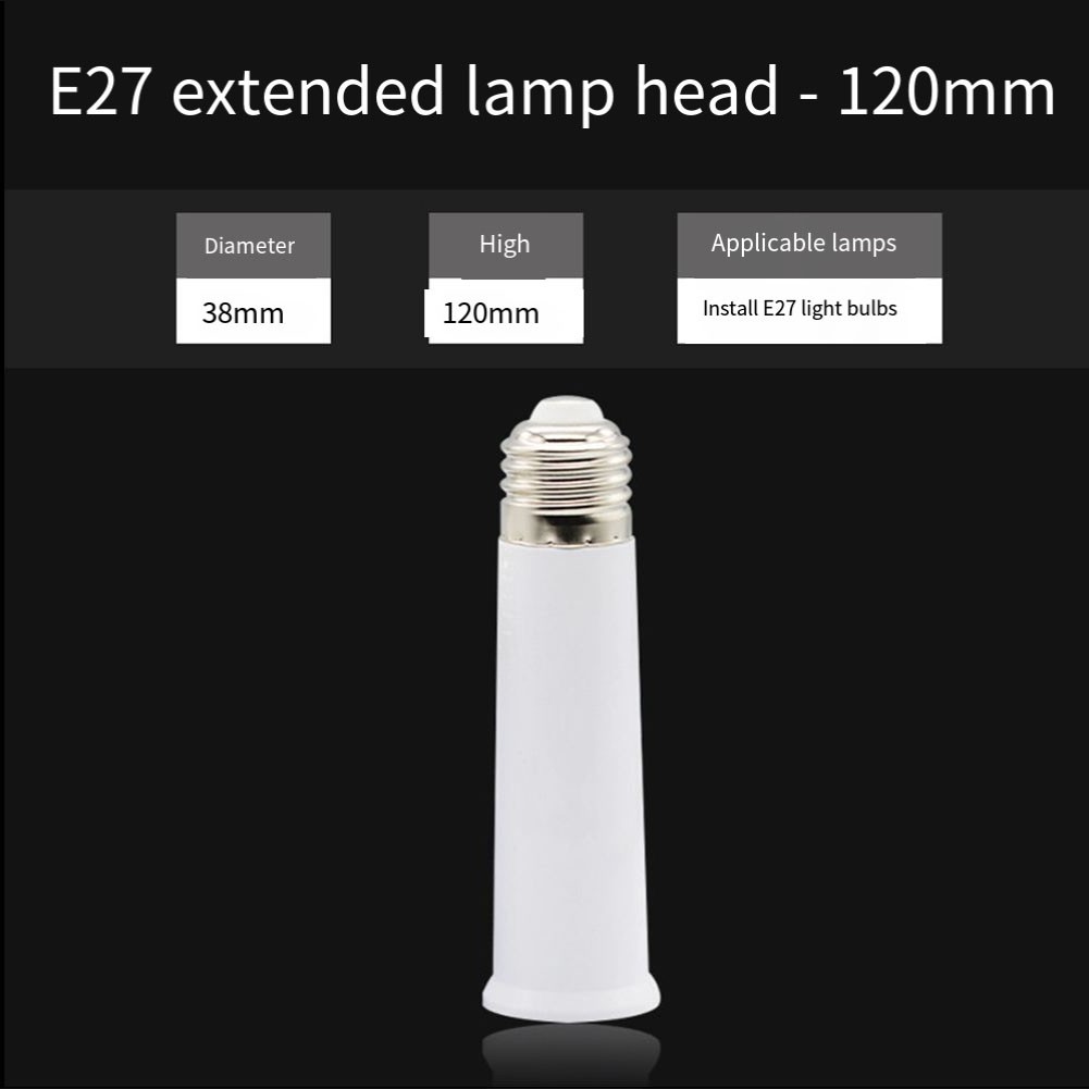 For E27 Screw Socket Extension Adapter for LED Bulbs and Energy Saving Lamps - Picture 8 of 8