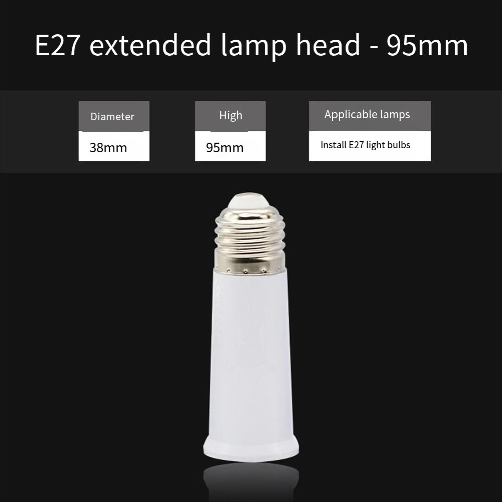 For E27 Screw Socket Extension Adapter for LED Bulbs and Energy Saving Lamps - Picture 7 of 8
