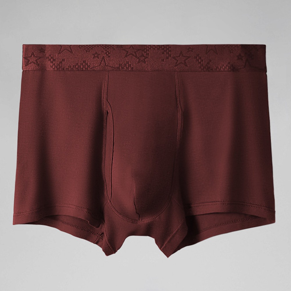 Breathable Solid Color Men's Underpants with Pouch for Comfort and Stability - Picture 9 of 14