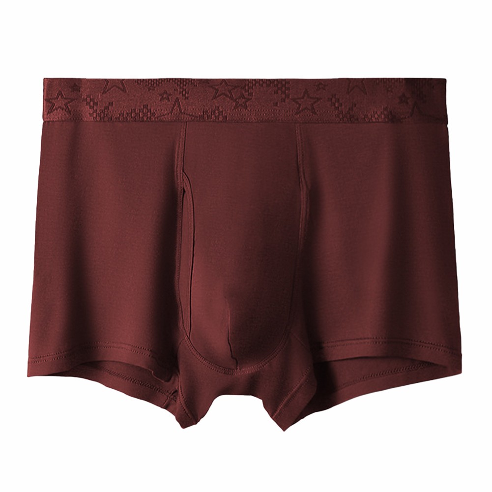 Breathable Solid Color Men's Underpants with Pouch for Comfort and Stability - Picture 10 of 14