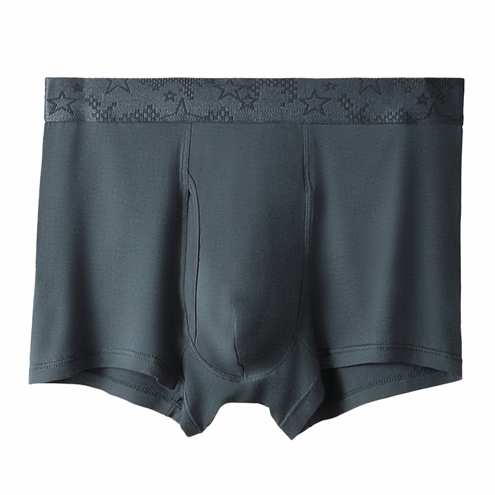 Breathable Solid Color Men's Underpants with Pouch for Comfort and Stability - Picture 14 of 14