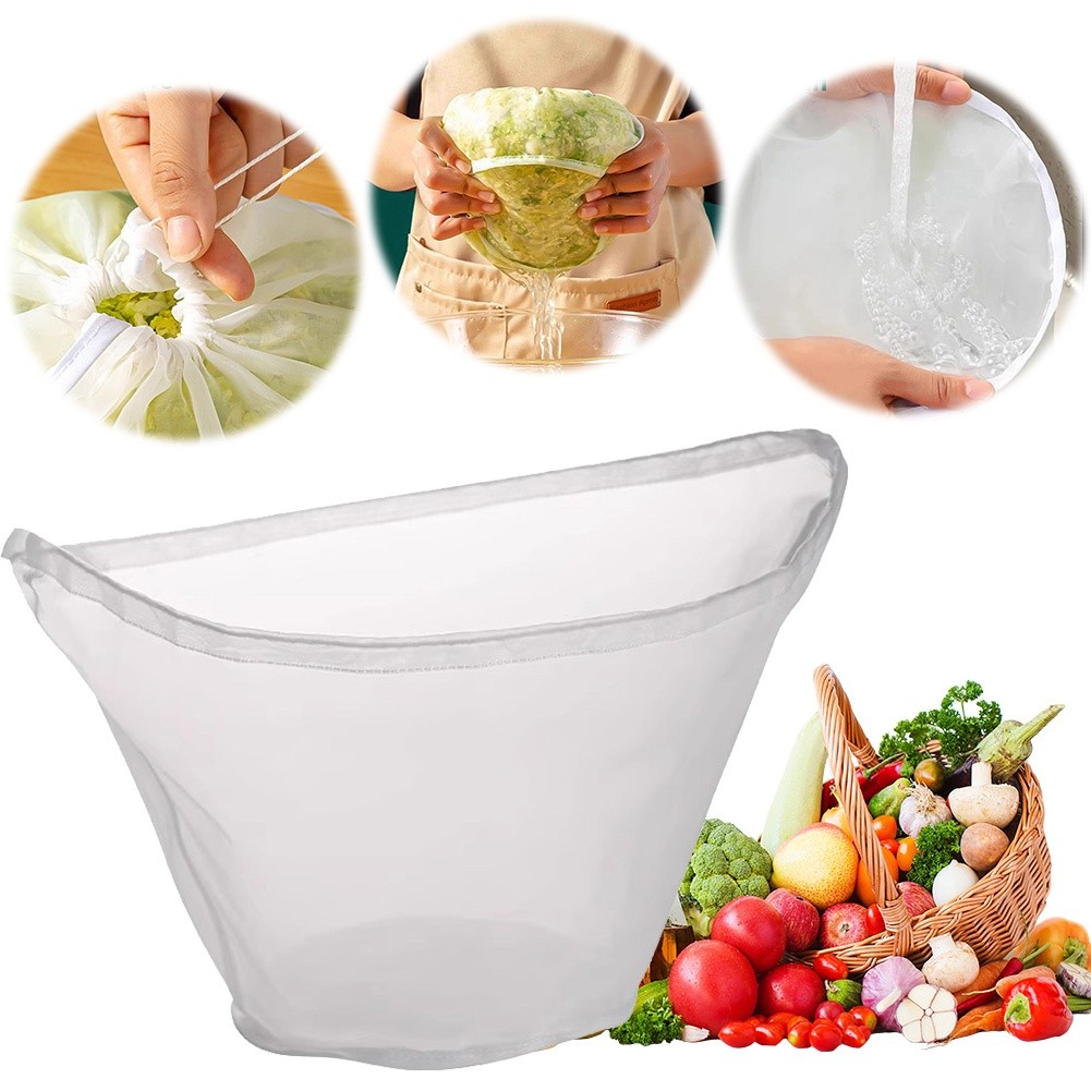 Reusable Home Cooking Cheese Cloth Bag Adjustable Drawstring Convenient ...