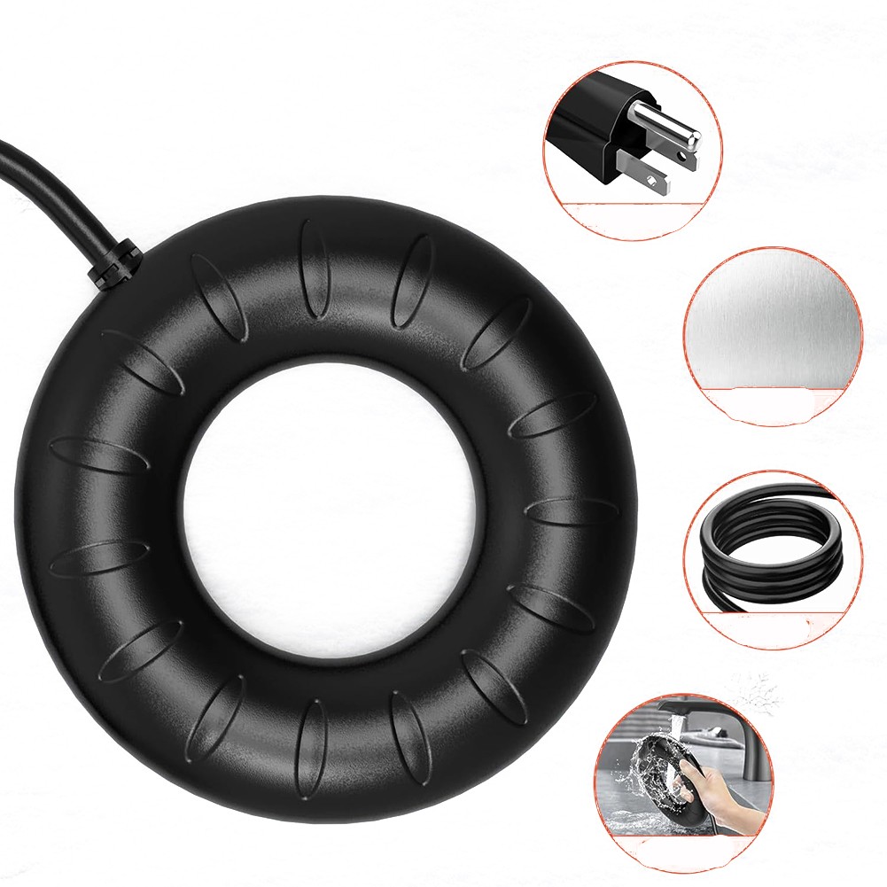 Heater for Bird Baths with Thermostatic Function and Weather Resistance