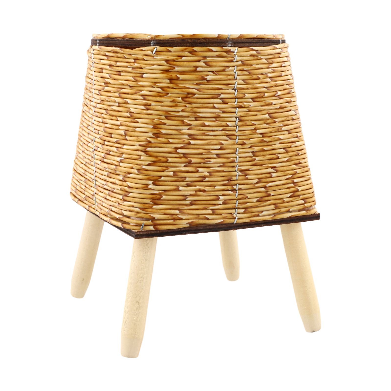 Desktop Plant Storage Compact Design Plant Storage Solution Good Straw Material