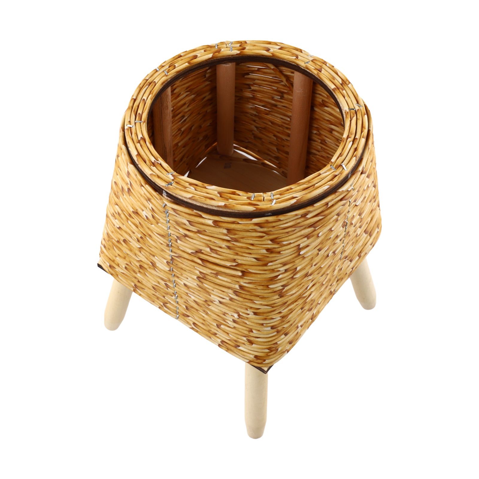 Desktop Plant Storage Compact Design Plant Storage Solution Good Straw Material