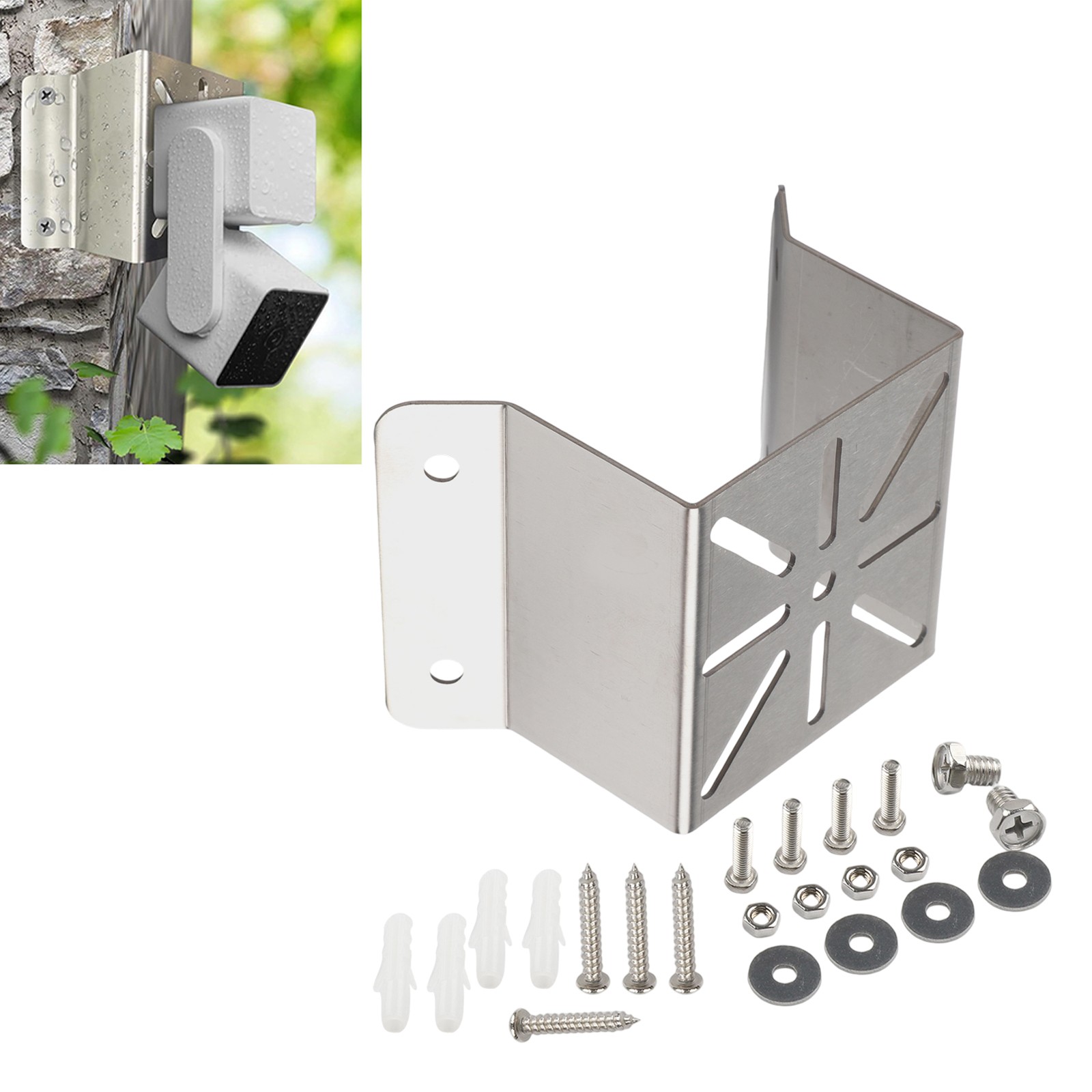 Space Saving Corner Mount for WiFi IP For Security Cameras Easy Install