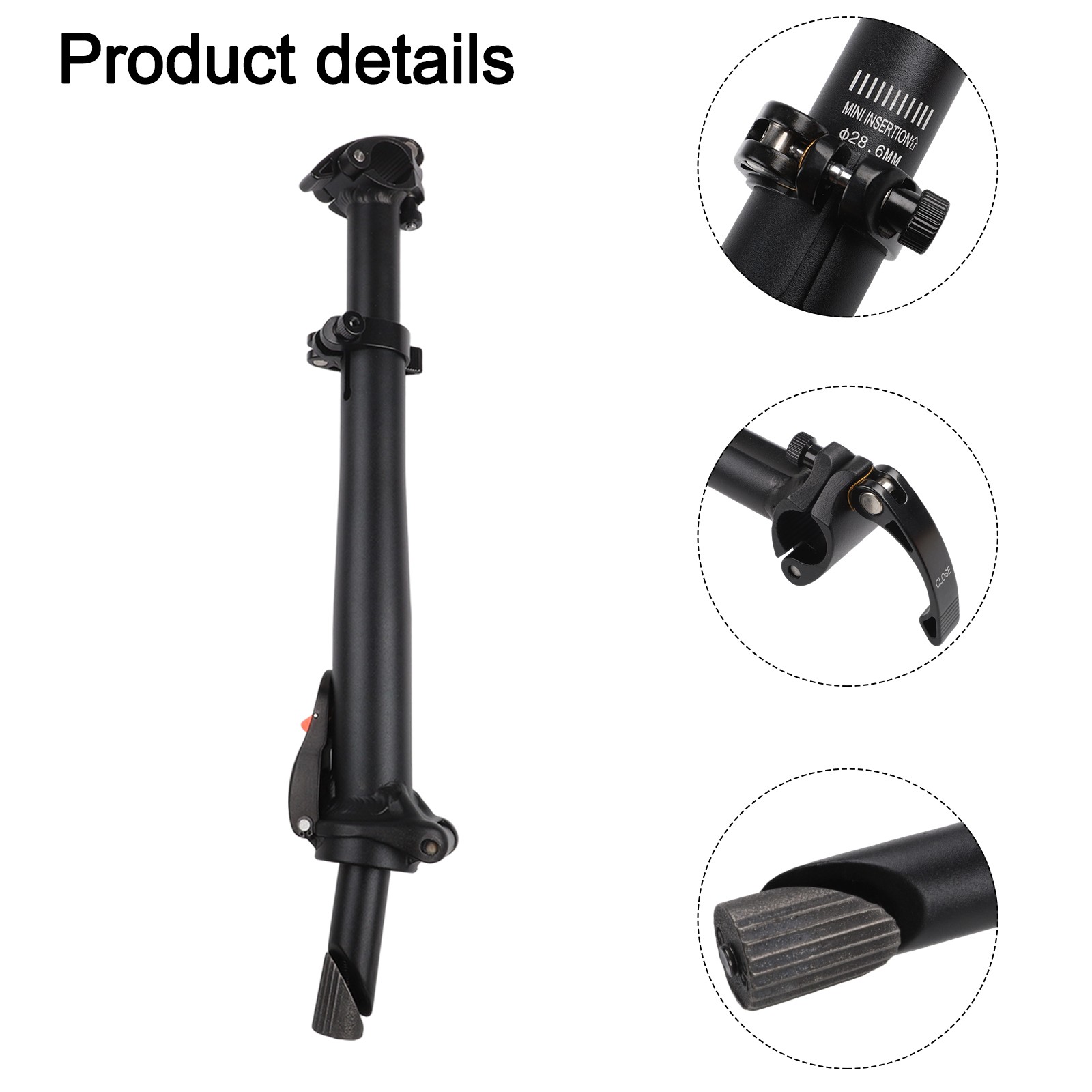Folding Head Tube Folding Handle Holder Parts Replacement Stand Adjustable - Picture 17 of 37