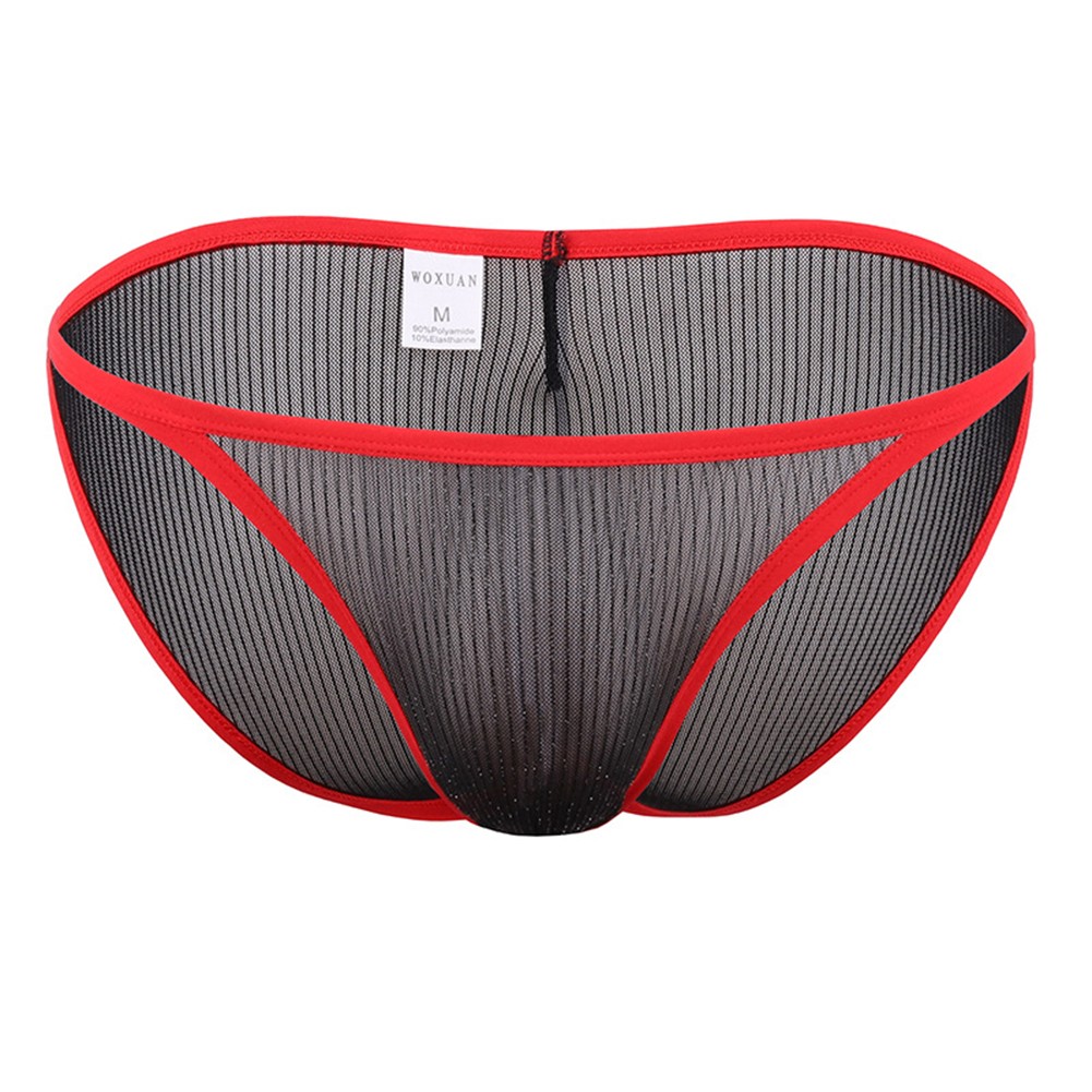 Mens Stretchable Mesh Underwear Breathable Underpants with Gold Spot Pattern - Picture 14 of 27
