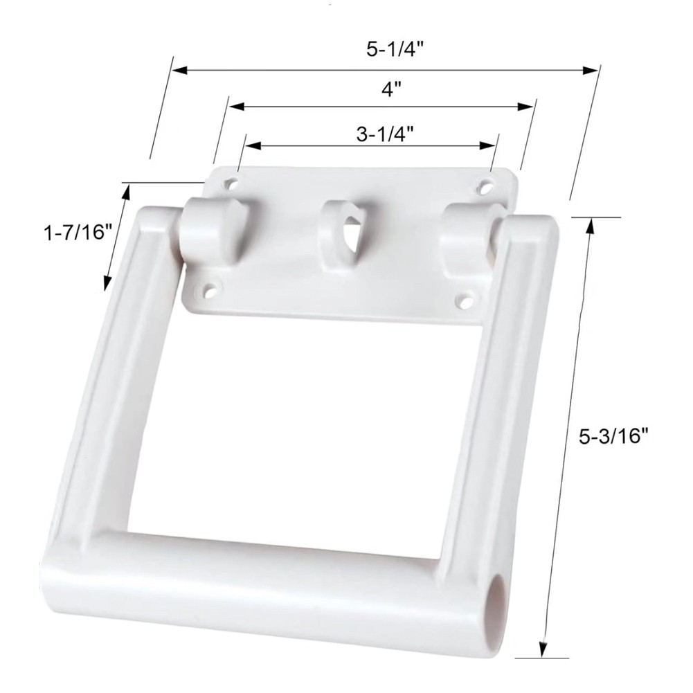 White Plastic Replacement Handles for Igloo Cooler 25 to 72 Quart Model - Picture 16 of 19