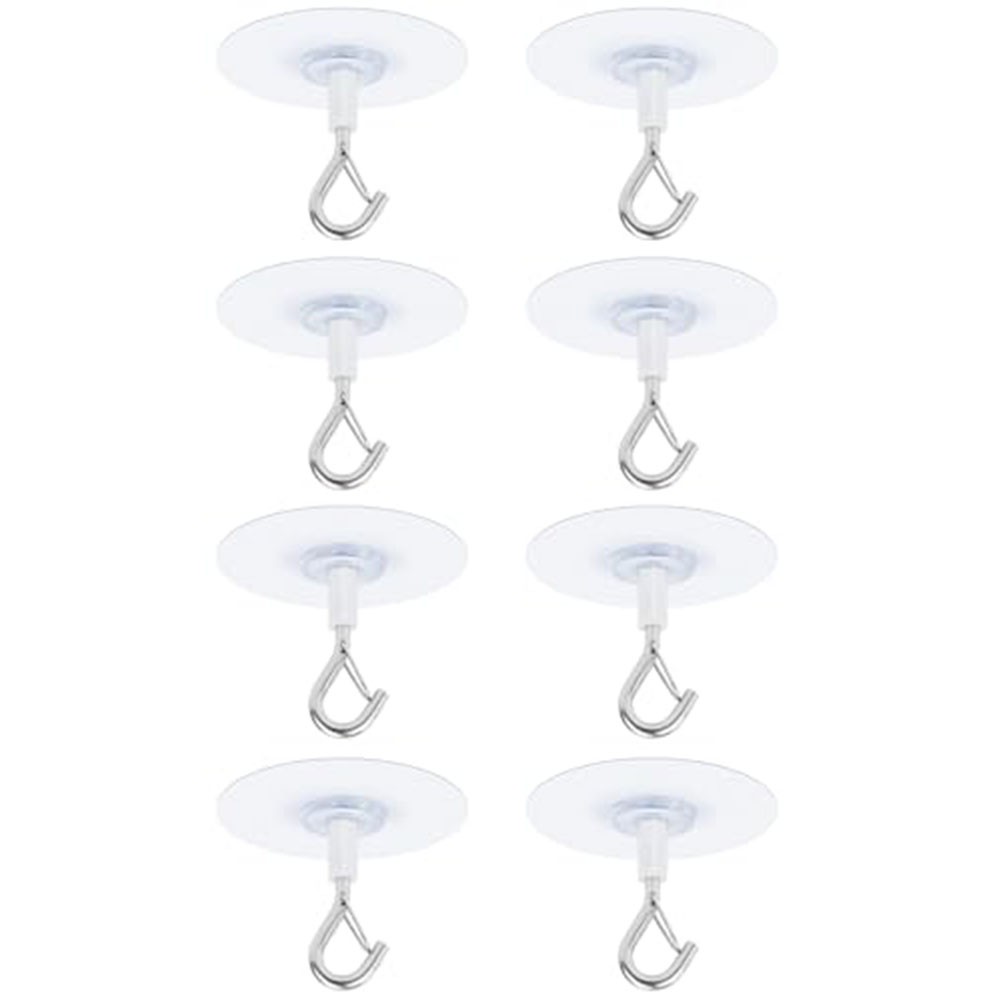 Indoor For Hanging Ceiling Hooks with Glue No Drilling for Plants and Curtains