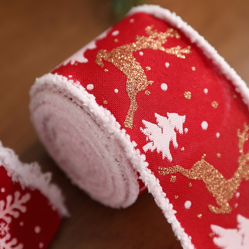 Christmas Velvet Ribbon 2 Rolls for Crafting Fabric Projects Holiday Decor - Picture 16 of 25