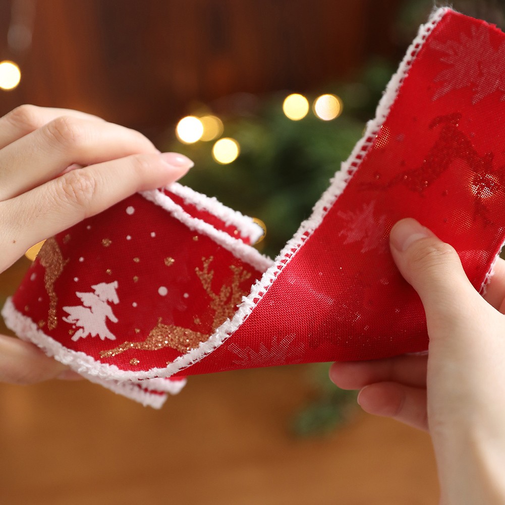 Christmas Velvet Ribbon 2 Rolls for Crafting Fabric Projects Holiday Decor - Picture 18 of 25