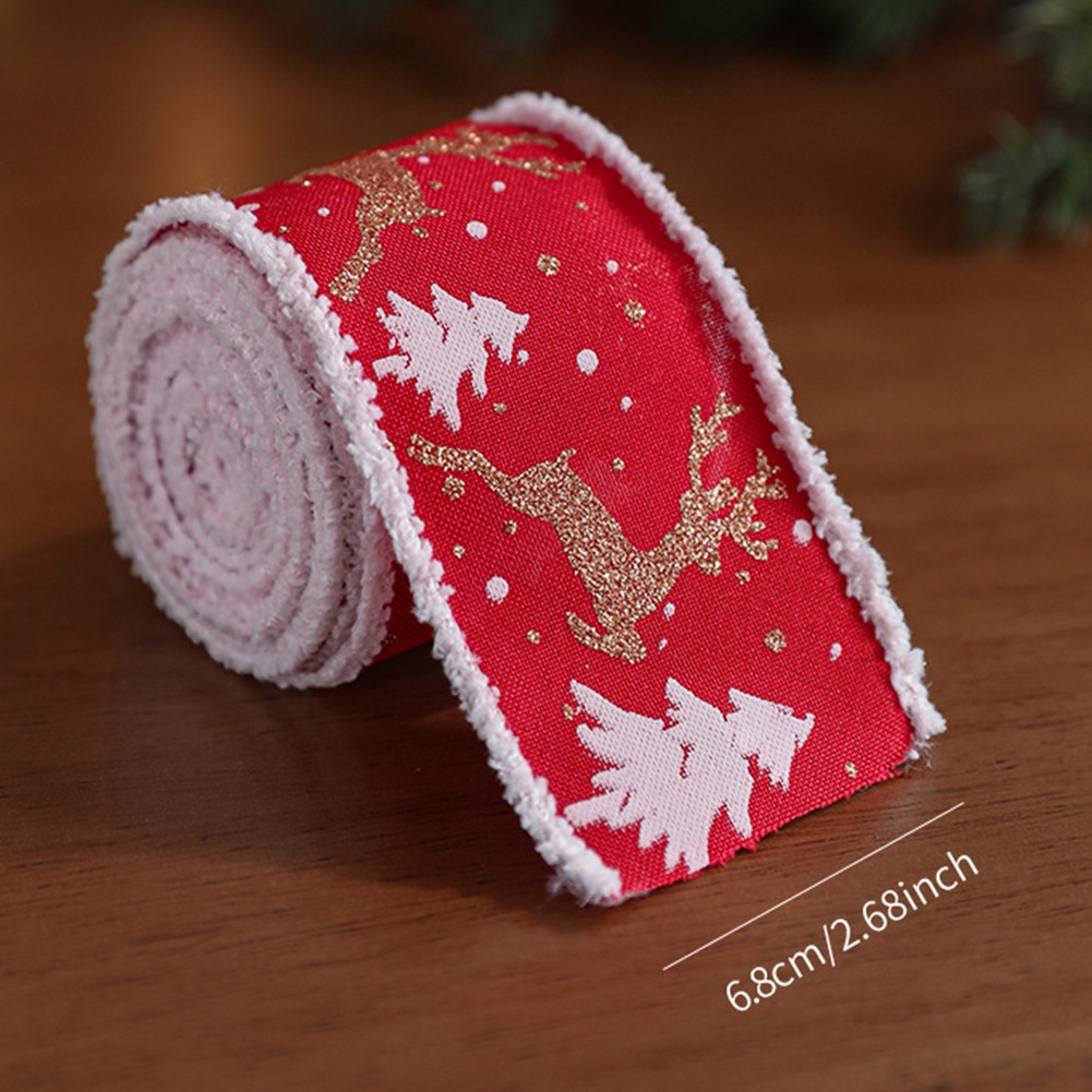 Christmas Velvet Ribbon 2 Rolls for Crafting Fabric Projects Holiday Decor - Picture 17 of 25