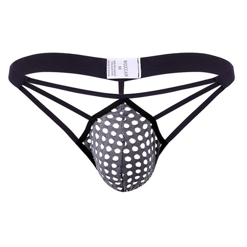Sexy Men Low Waist Thongs Breathable Underpants with Pouch Design for Comfort - Picture 19 of 19