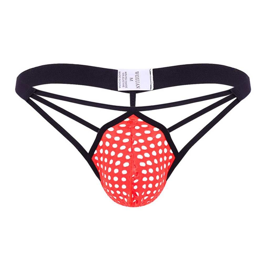 Sexy Men Low Waist Thongs Breathable Underpants with Pouch Design for Comfort - Picture 13 of 19
