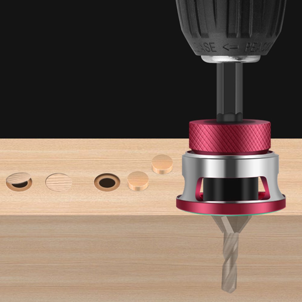 Four Blade Countersunk Drill Bits 5pcs Wood Stop Adjustable Depth Control