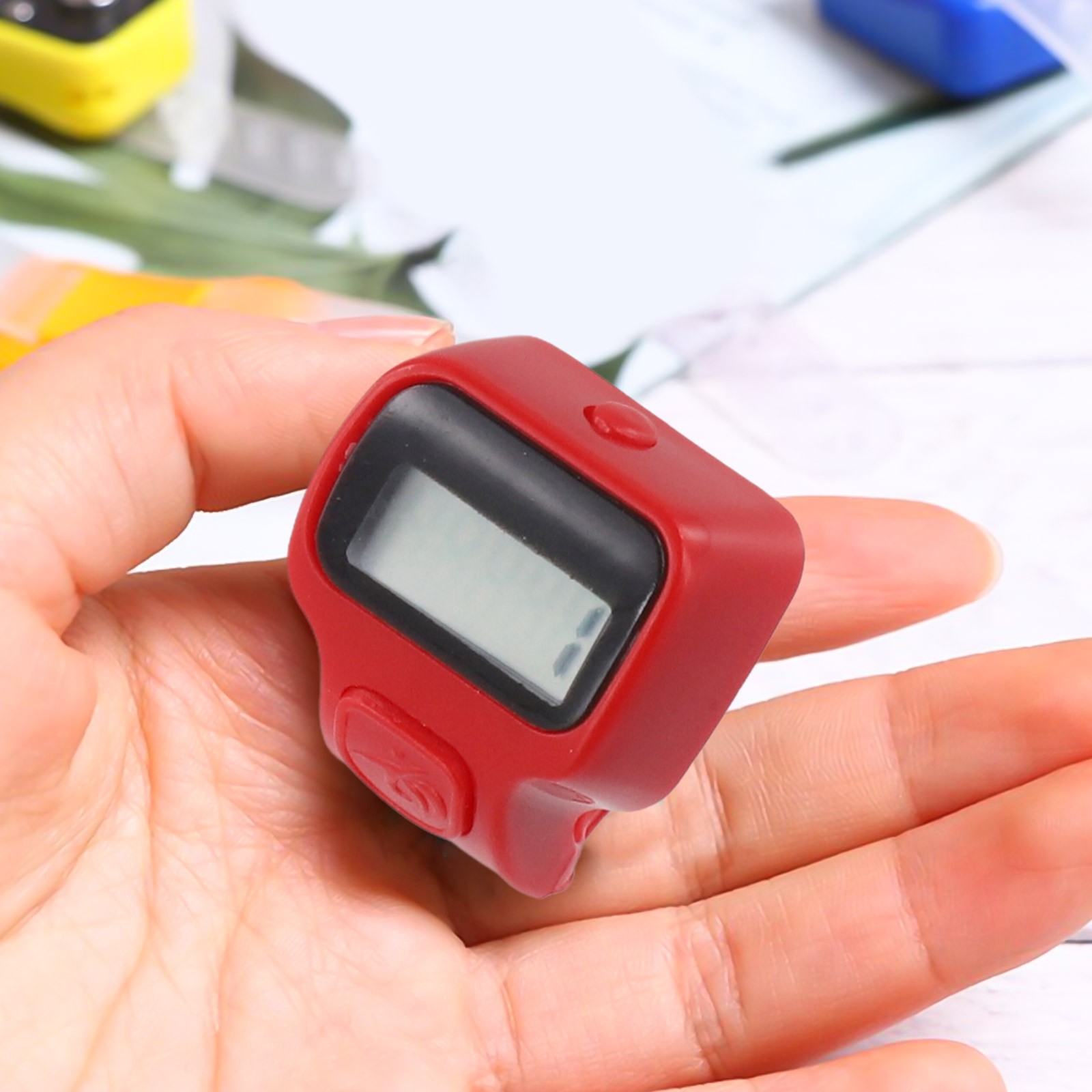 Silent Button Handheld Electronic Counter with Ergonomic Design for Comfort