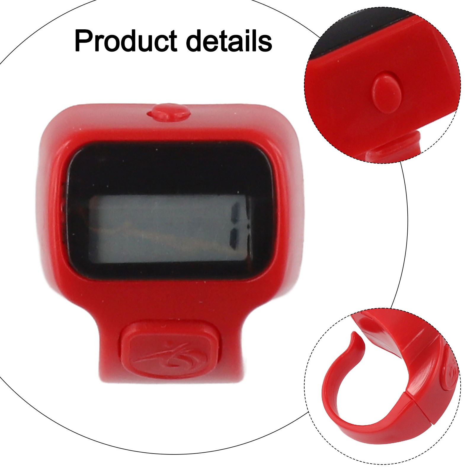Silent Button Handheld Electronic Counter with Ergonomic Design for Comfort