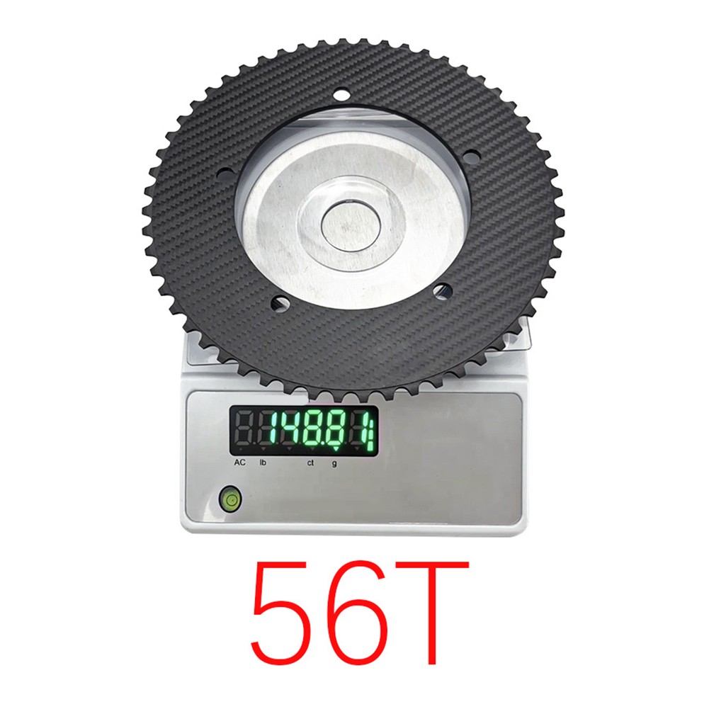 Carbon Fiber Chainring for Fixed Gear Track Bike BCD144 49T to 64T