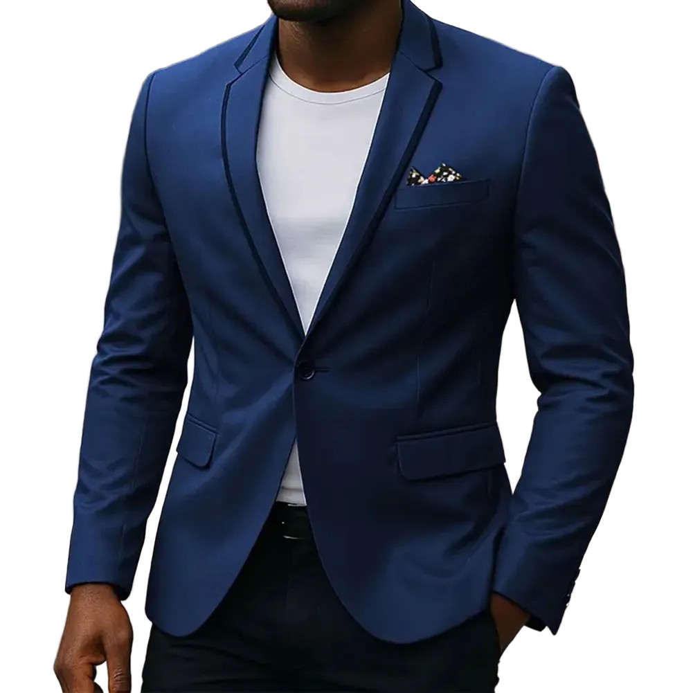 Casual Suit Jacket Business Jacket Business Meetings 5% Spandex 95% Polyester - Picture 14 of 24
