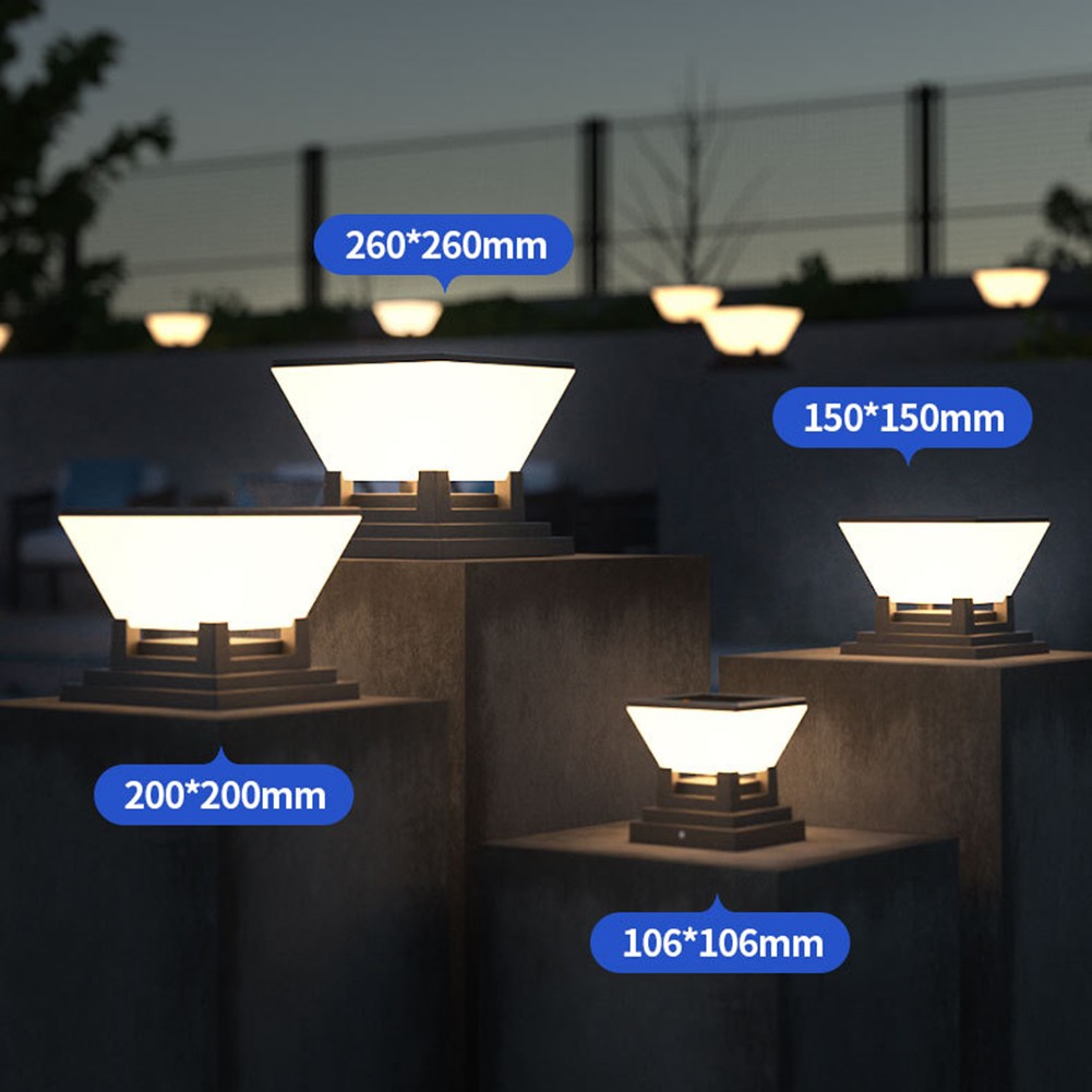 Cool White Light Garden Post Cap Adjustable Color Light Dusk To Dawn Sensor - Picture 28 of 36