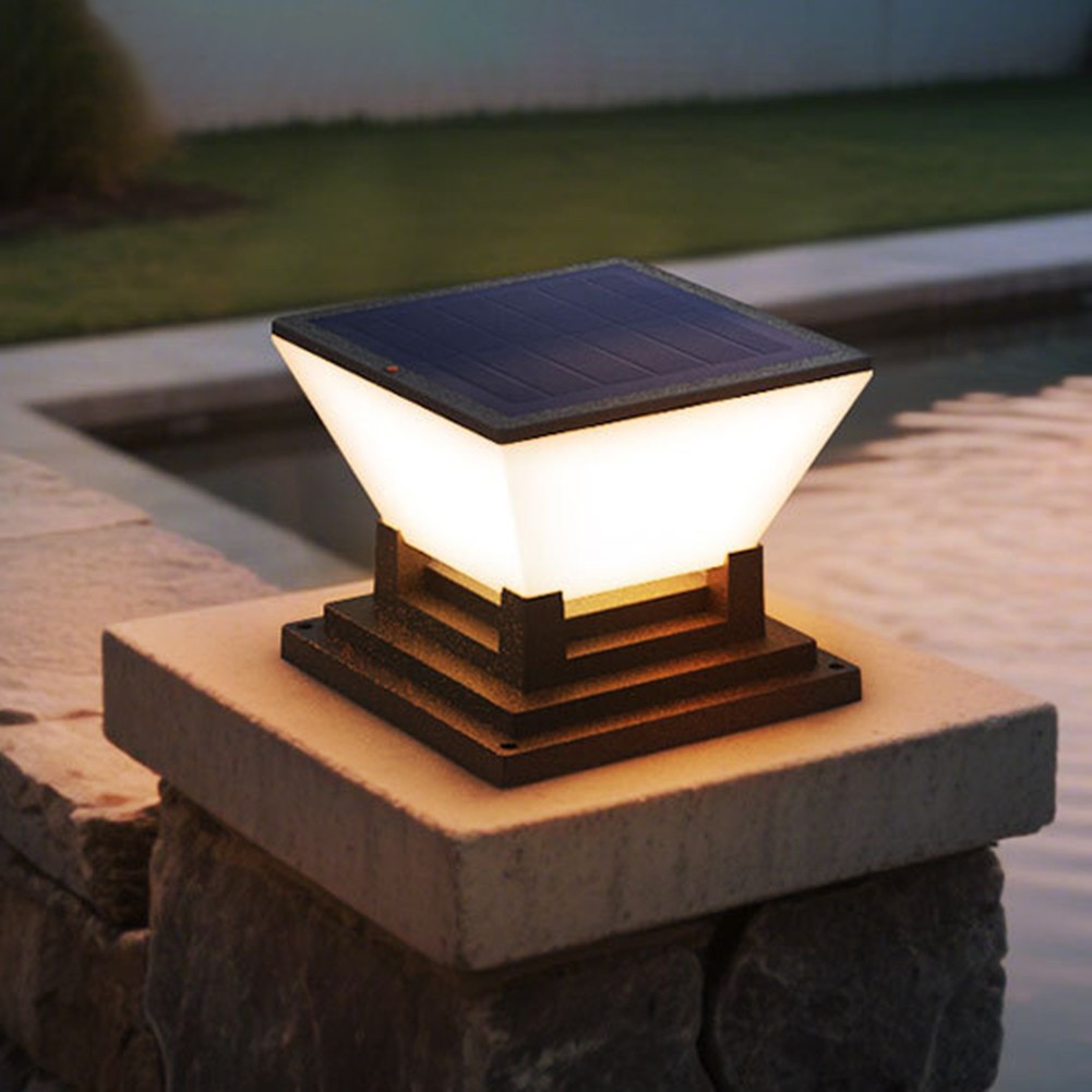 Cool White Light Garden Post Cap Adjustable Color Light Dusk To Dawn Sensor - Picture 19 of 36