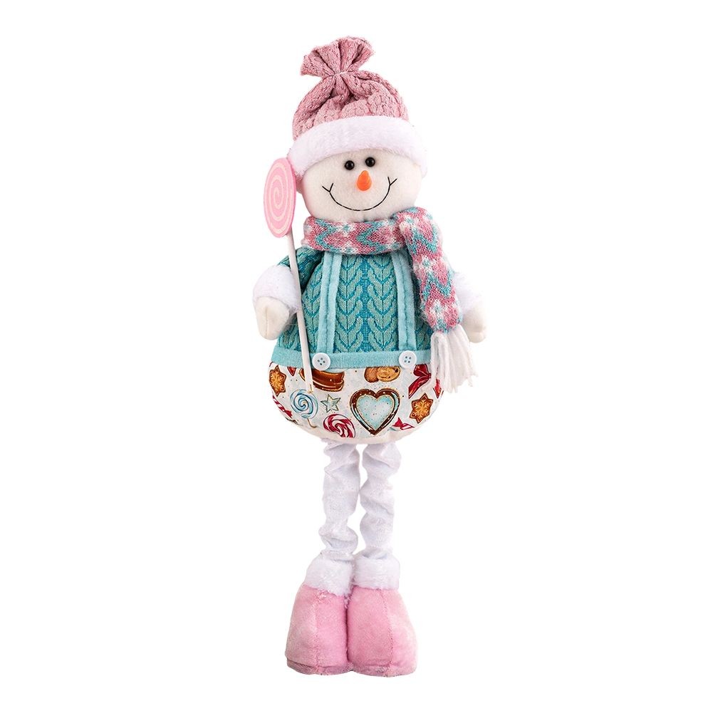Stretch Weihnachtsmann Schneemann Figur Ornament für Ferienhaus und Büro Dekoration - Bild 16 von 31