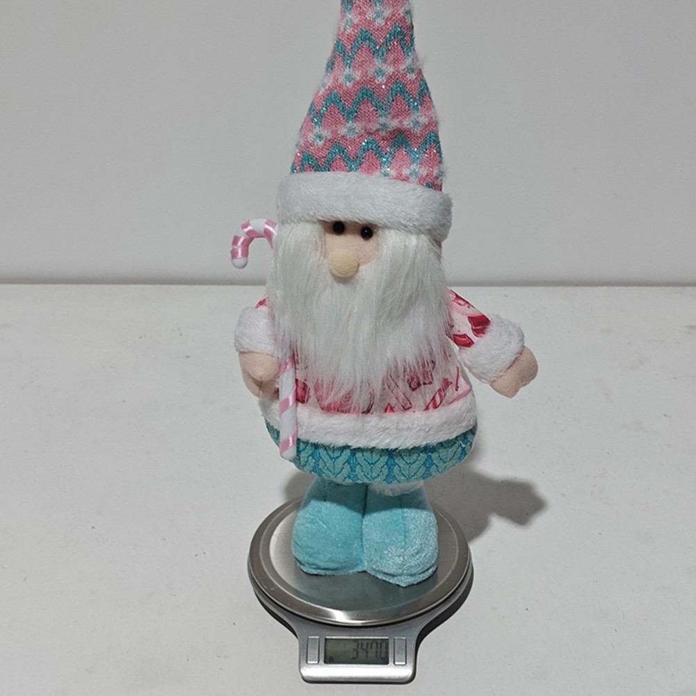 Stretch Weihnachtsmann Schneemann Figur Ornament für Ferienhaus und Büro Dekoration - Bild 14 von 31