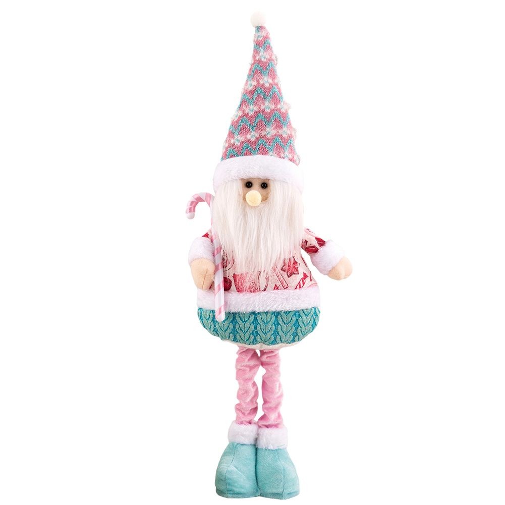 Stretch Weihnachtsmann Schneemann Figur Ornament für Ferienhaus und Büro Dekoration - Bild 12 von 31