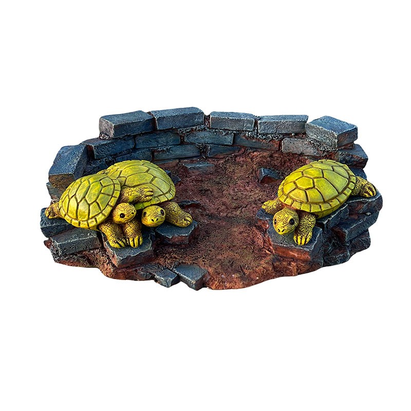 Resin Turtle Statue for Outdoor Pool Garden Courtyard Decorative Ornament