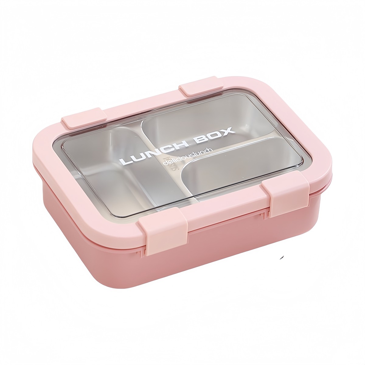 Leakproof Stainless Steel Lunch Box Three Compartments for Light Lunch - Picture 23 of 25