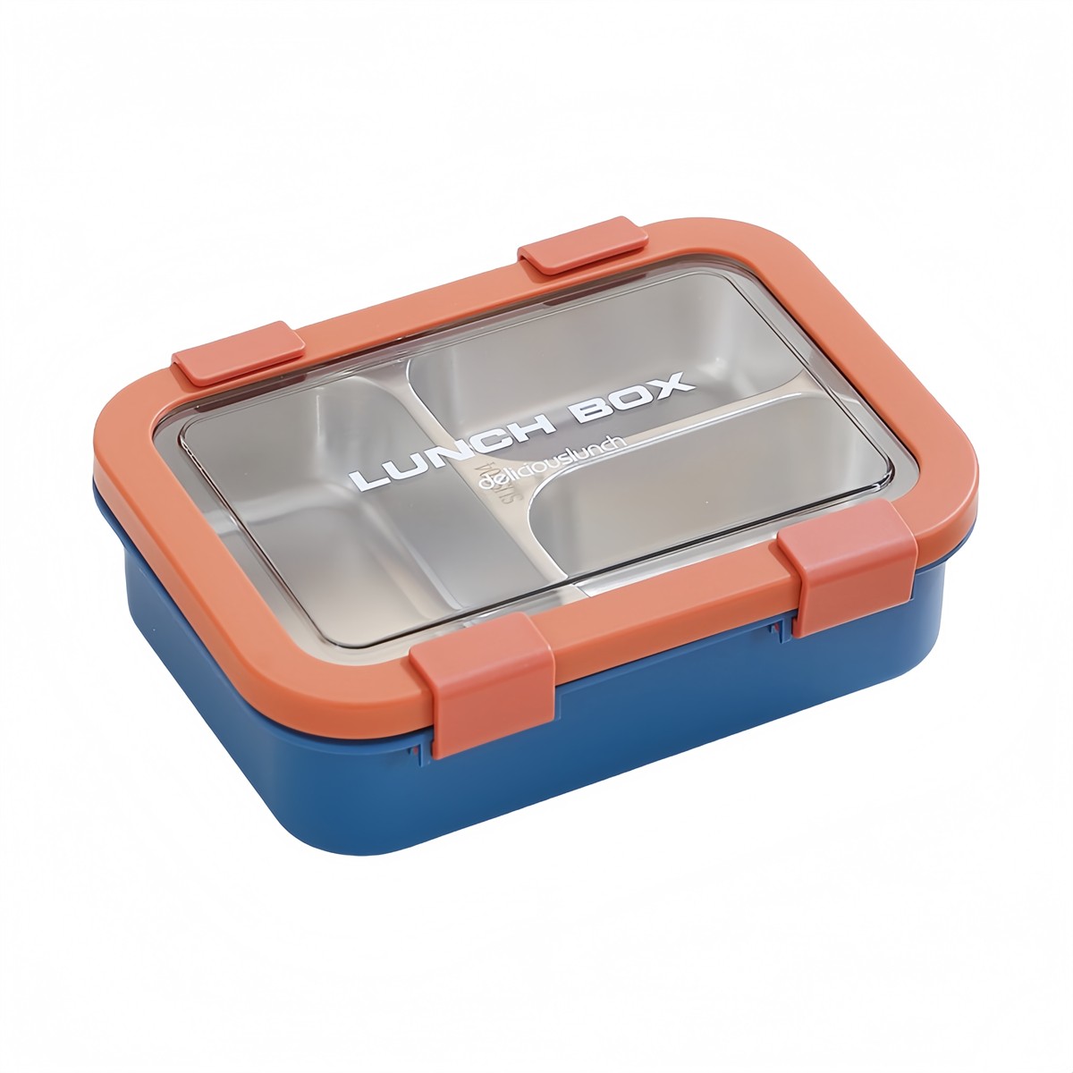 Leakproof Stainless Steel Lunch Box Three Compartments for Light Lunch - Picture 19 of 25