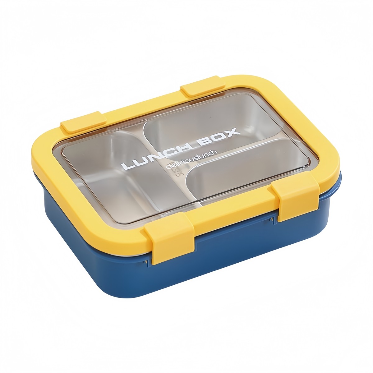 Leakproof Stainless Steel Lunch Box Three Compartments for Light Lunch - Picture 16 of 25