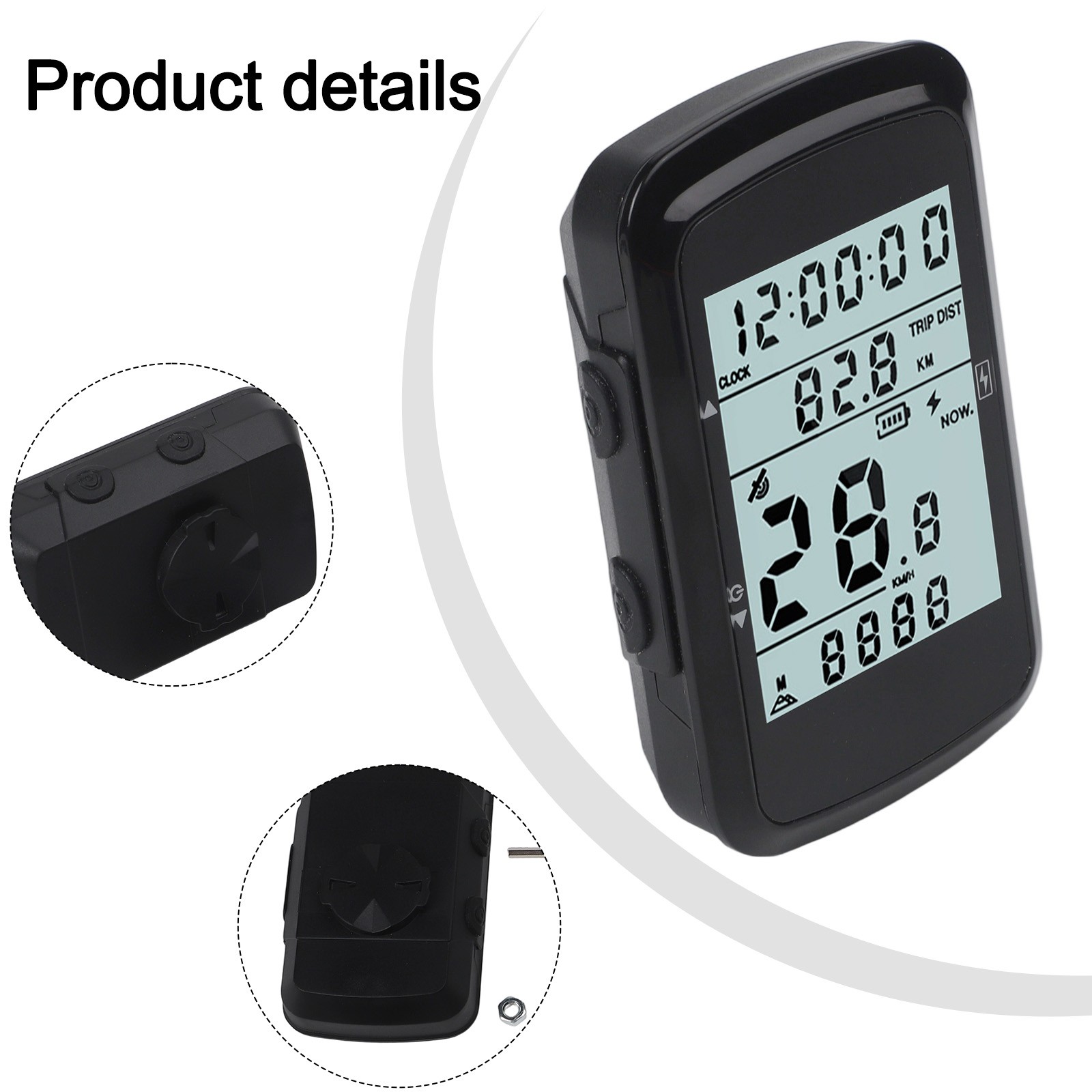 Bicycle GPS Speedometer Outdoor Cycling Computer Backlight Design For Bicycles - Picture 29 of 36