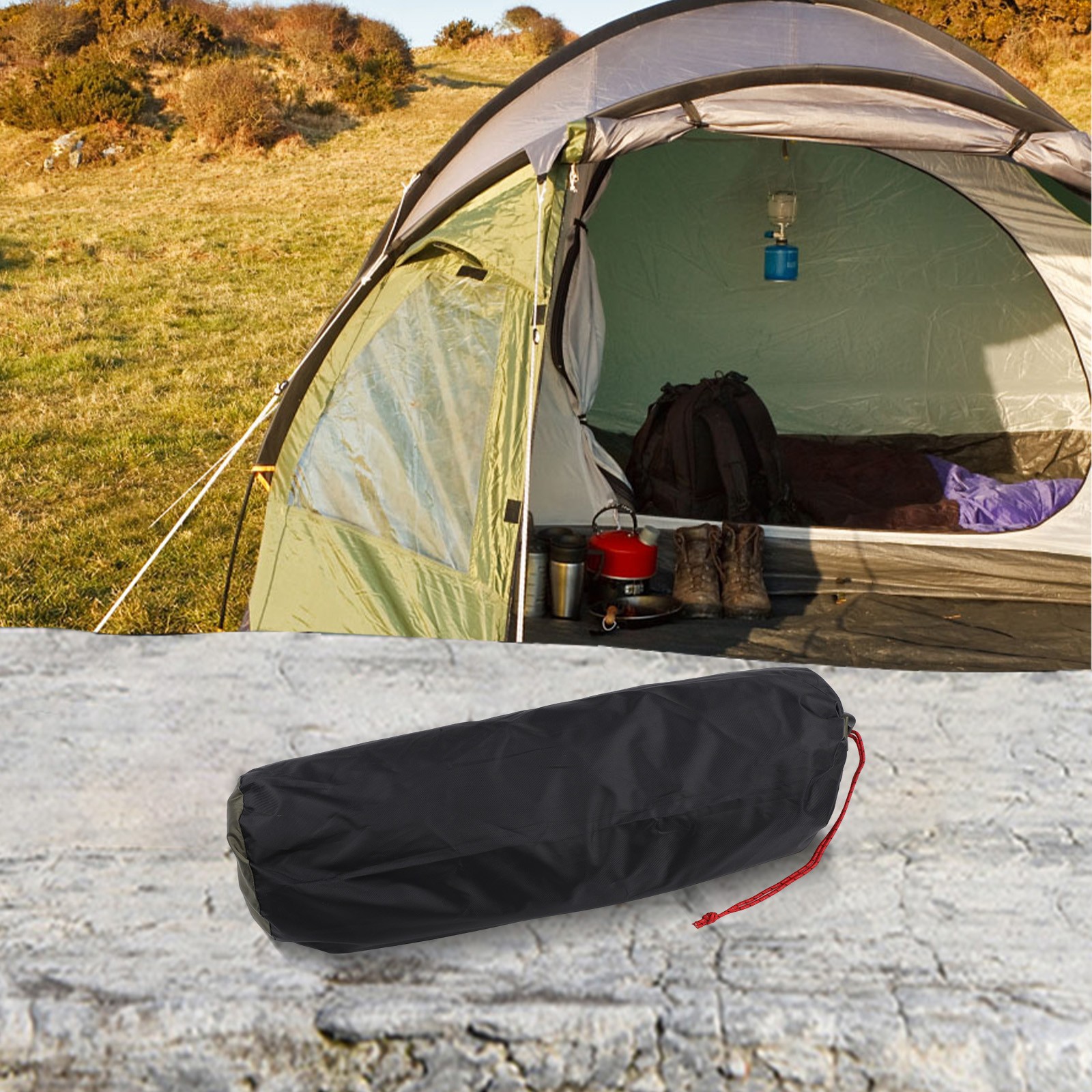 Ultralight Camping Tent with 210D Oxford Cloth Bottom and Spacious Interior - Picture 28 of 38