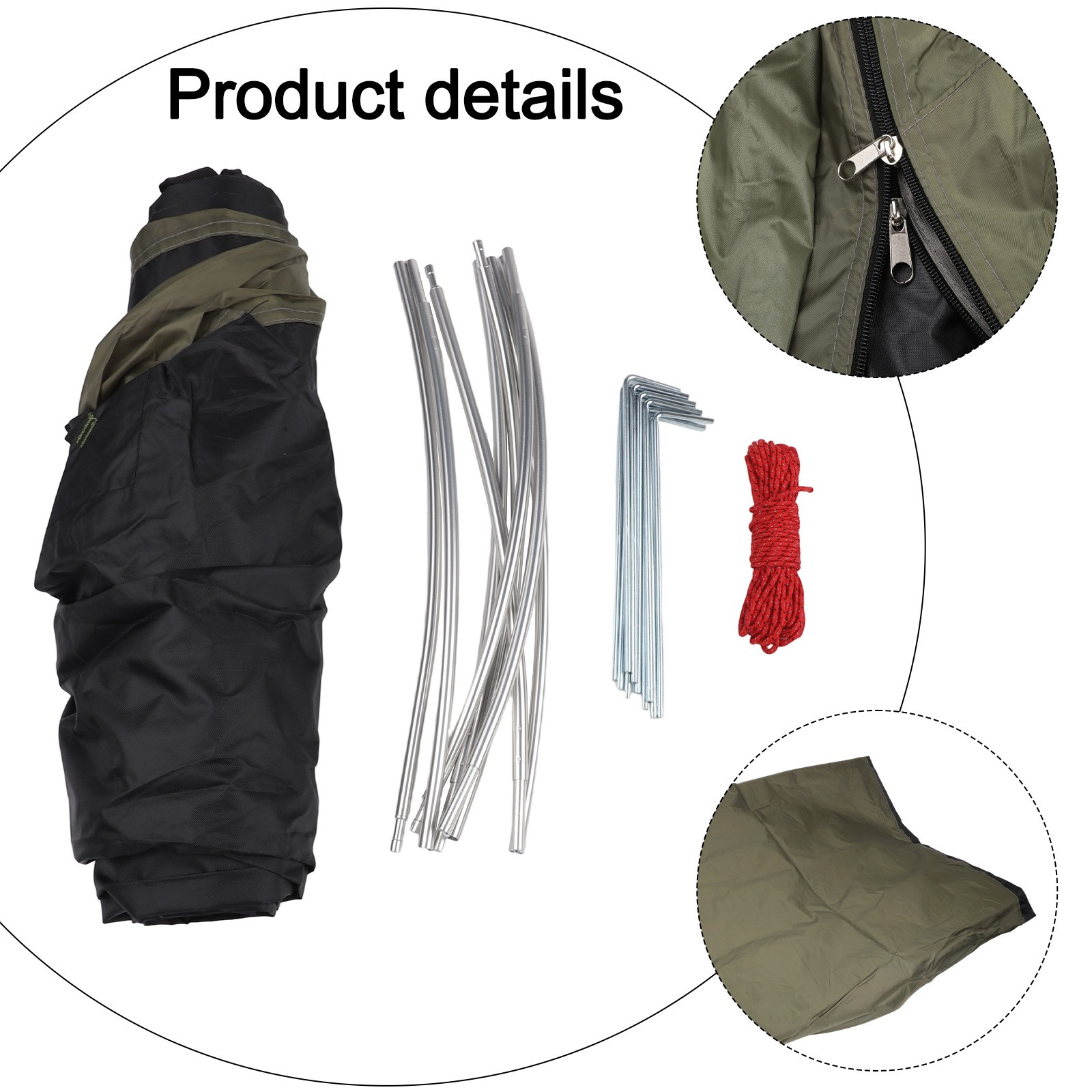 Ultralight Camping Tent with 210D Oxford Cloth Bottom and Spacious Interior - Picture 33 of 38
