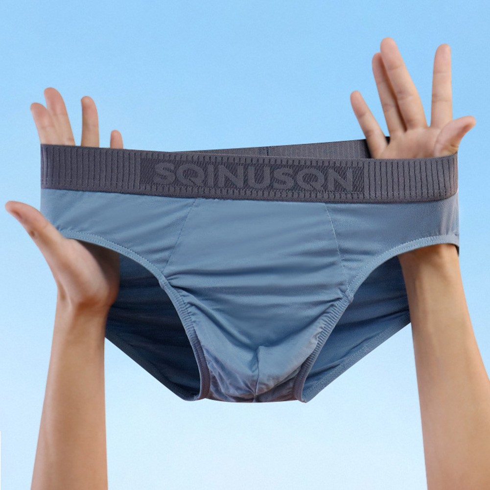 Mens Breathable Soft Underwear Thin Briefs Comfortable Pouch Underpants Design - Picture 17 of 24
