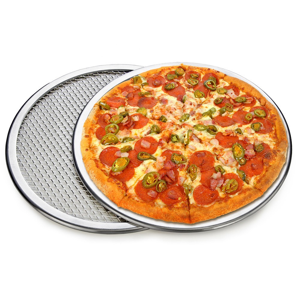 Non Aluminum Mesh Pizza Screen 8 to 20 Inch Stainless Steel Baking Tray - Picture 27 of 129