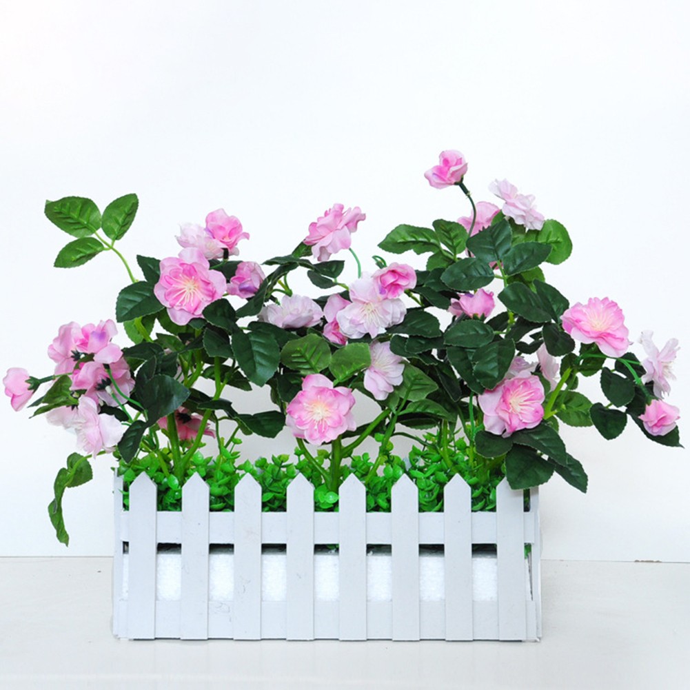 Arrangement Fleur Artificielle avec Clôture pour Maison Salon et Décoration Ex - Picture 24 of 36