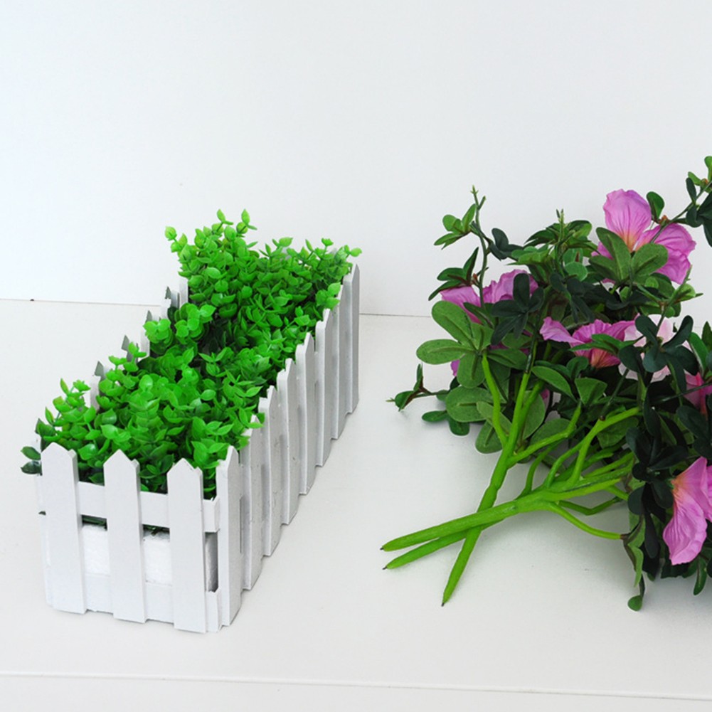 Arrangement Fleur Artificielle avec Clôture pour Maison Salon et Décoration Ex - Picture 22 of 36