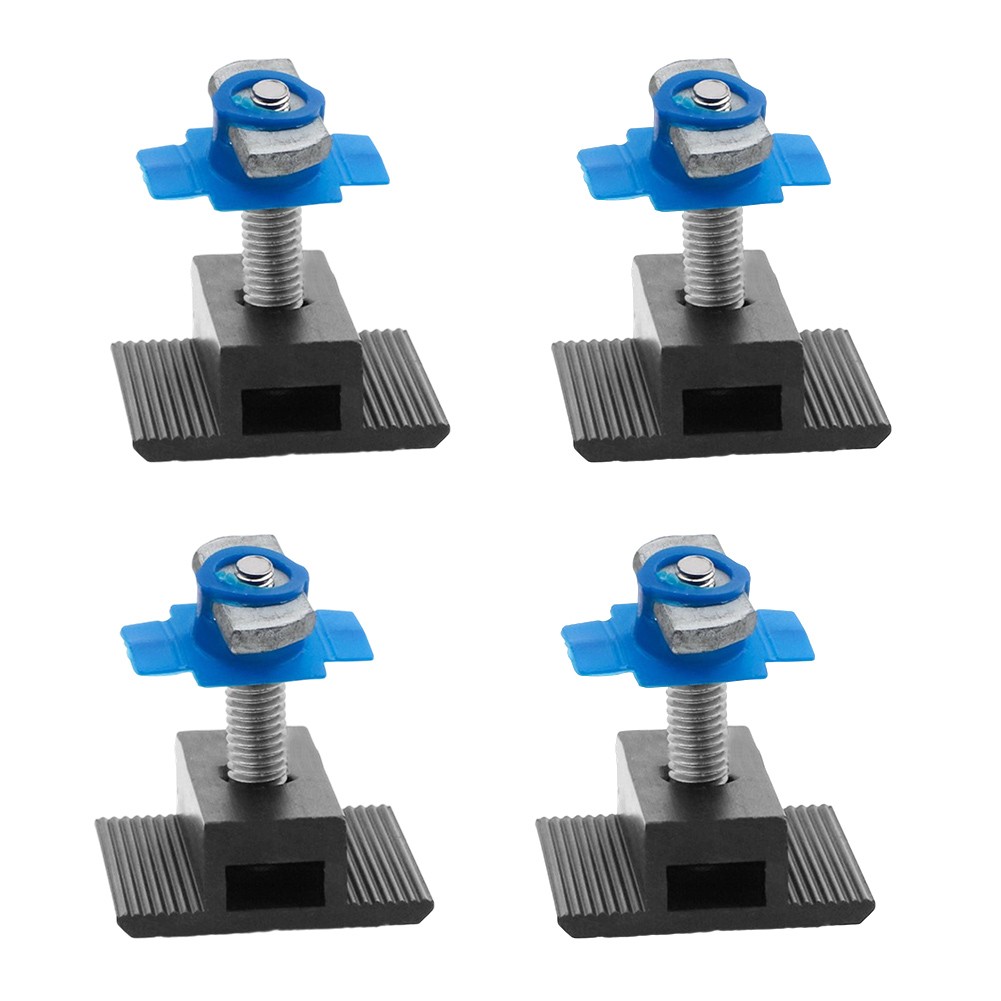 Solar Panel Bracket Clips 4pcs Aluminum Alloy with Wing Nuts for Strong Hold