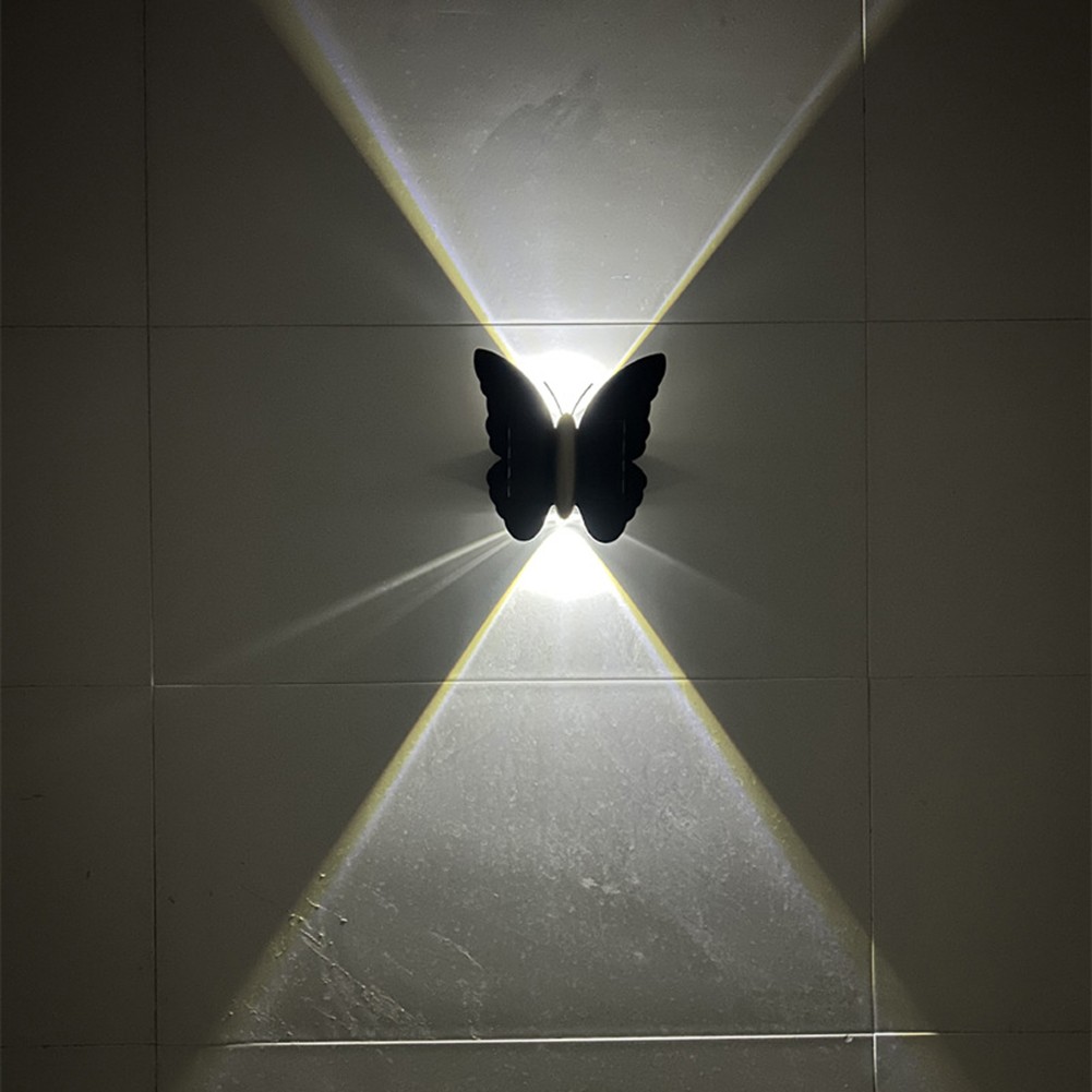 Butterfly Design Solar Wall Light IP65 Waterproof for Indoor Outdoor Use