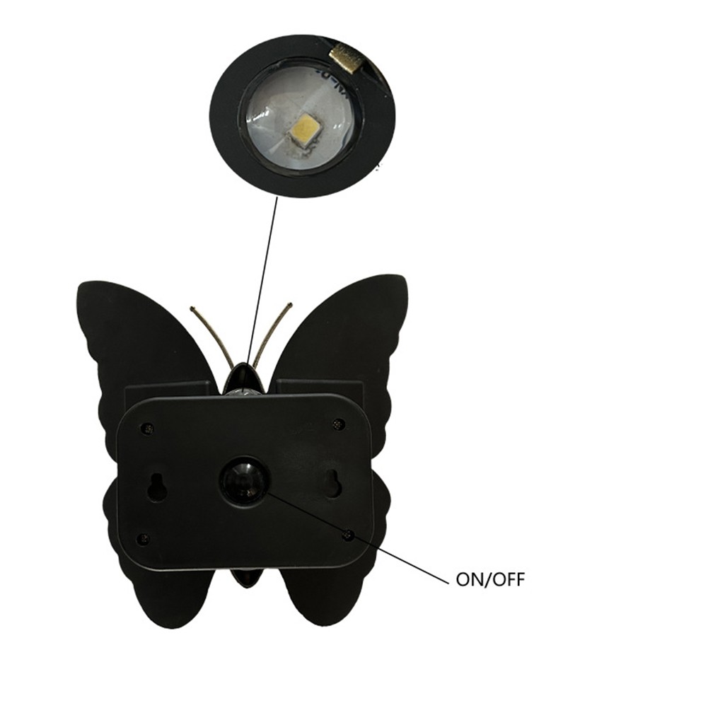 Butterfly Design Solar Wall Light IP65 Waterproof for Indoor Outdoor Use