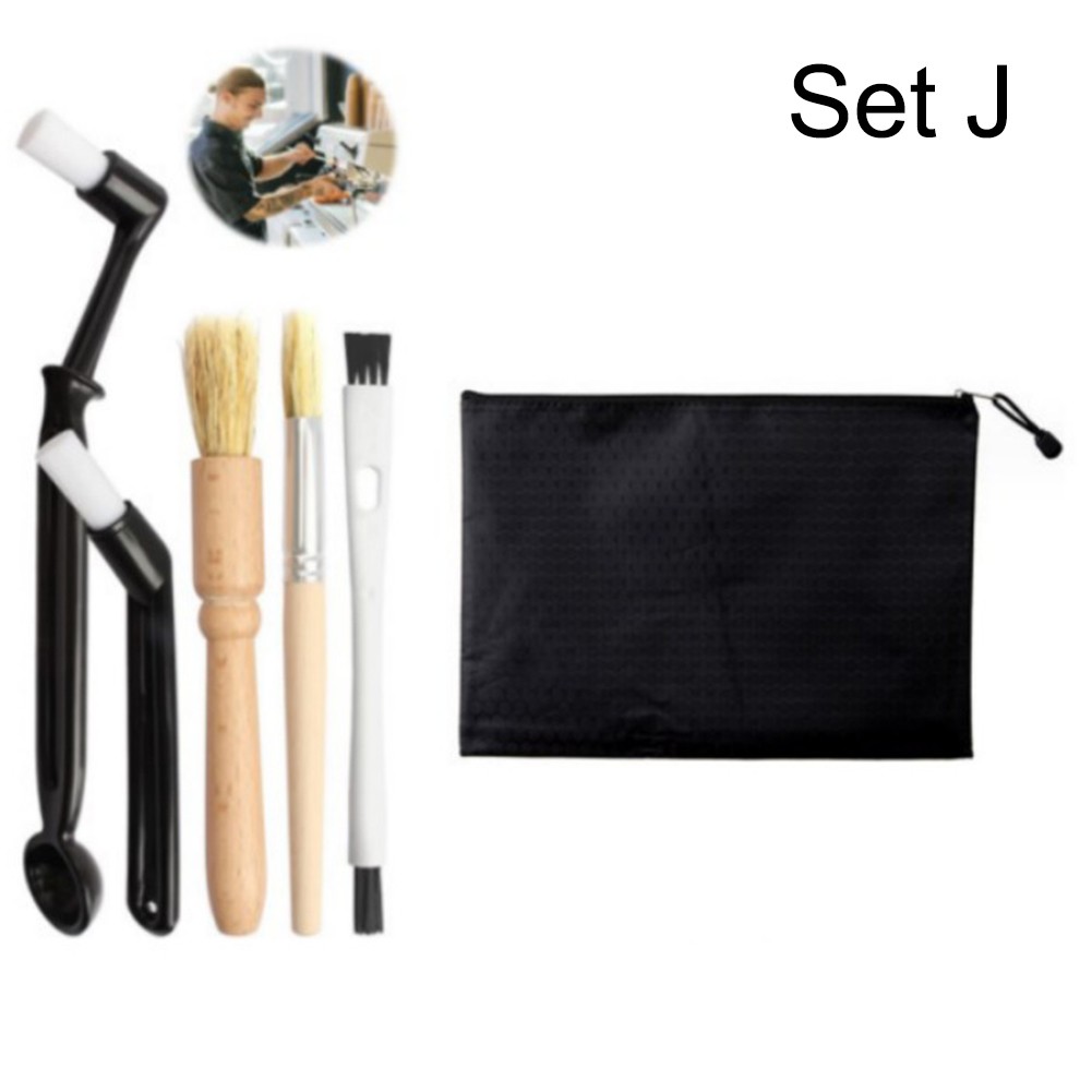 Coffee Grinder Cleaning Brush Set Nylon for Group Head Espresso Machine Parts - Picture 14 of 16