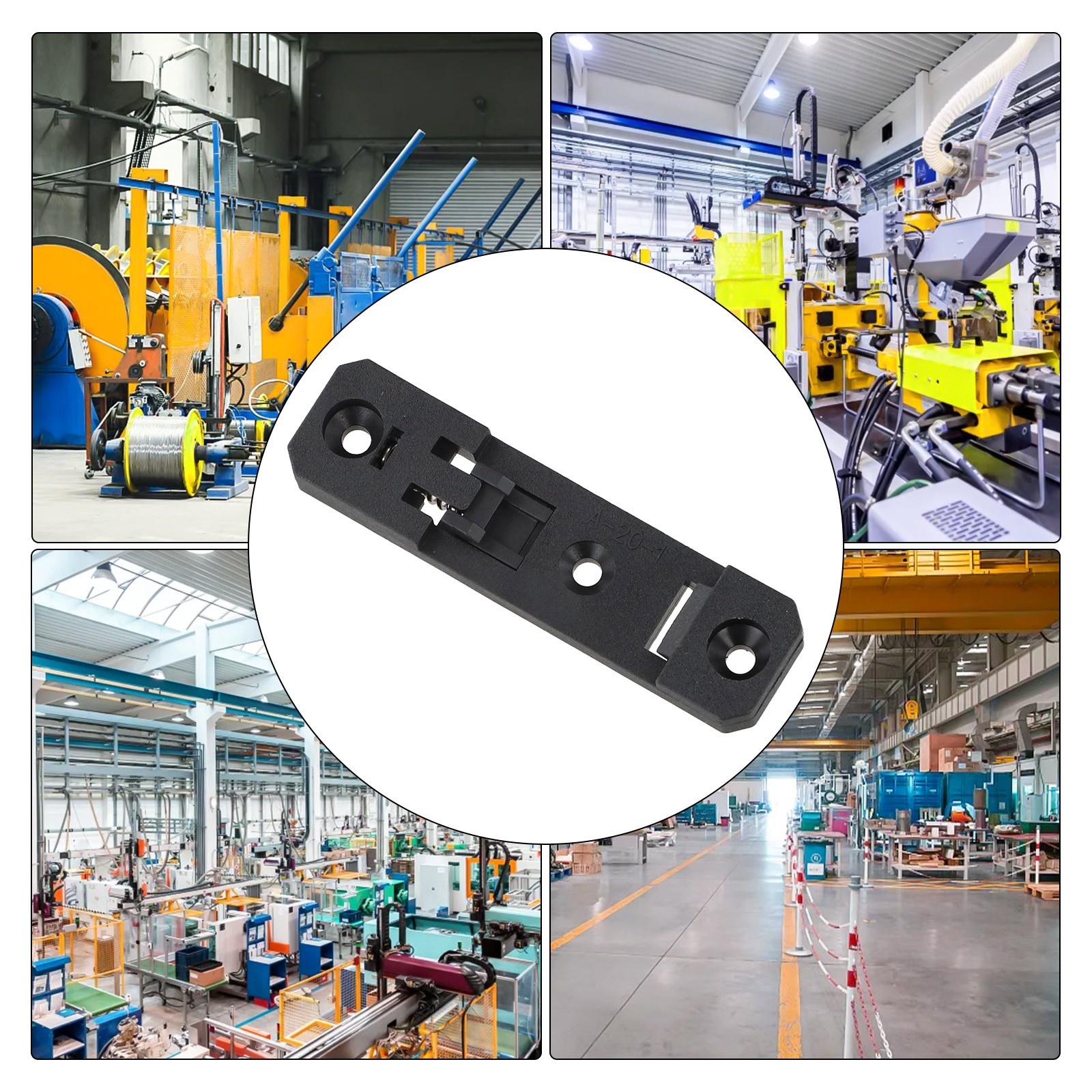 Installation Bracket Functional Plastic Guide Rail Buckle Din35 Technology