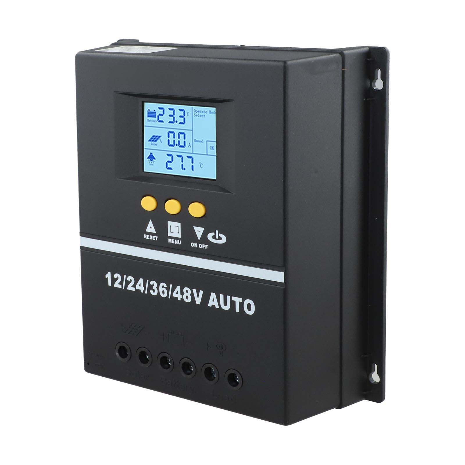150 Amp MPPT Solar Charge Controller for 12V24V36V48V Systems with LCD Display